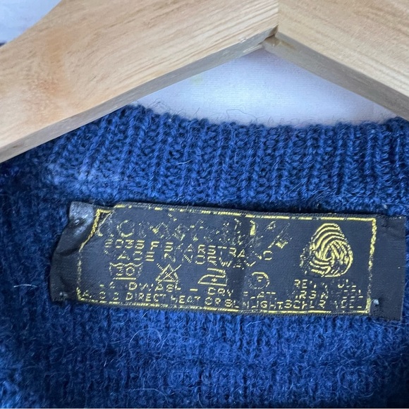 Vintage Norstrikk Norway Fair Isle Wool Cardigan Sweater Medium - Picture 3 of 3